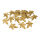 Ahornblätter 36 Stk./Btl., aus Polyester, 2 verschiedene Größen     Groesse:20x16cm, 17x12cm    Farbe:gold