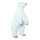 Eisbär stehend, mit Glitter, aus Styropor/Kunstfell     Groesse:62x25x32cm    Farbe:weiß