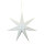 Foldable star 7-pointed with hanger - Material: out of paper - Color: white/gold - Size: 60cm