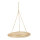 Hanging tablet round, made of wood, with natural fibre ropes, thickness 1cm     Size: 40x40x58cm    Color: brown/natural-coloured