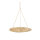 Hanging tablet round, made of wood, with natural fibre ropes, thickness 1cm     Size: 60x60x74cm    Color: brown/natural-coloured