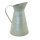 Milchkanne aus Blech, mit Henkel     Groesse: 24x15,5x17cm    Farbe: grau