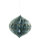 Ornament zwiebelförmig, faltbar, mit Hänger, aus Papier, mit silber glitzernden Rändern, Magnetverschluss     Groesse: 25cm    Farbe: grau