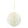 Honeycomb ball foldable with hanger - Material: out of paper - Color: white/gold - Size: 20cm