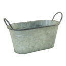 Wanne aus Blech, mit Henkeln     Groesse: 39x16,5x22cm...