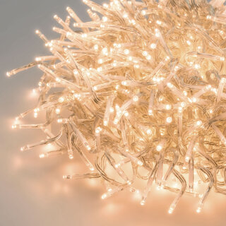 Cluster String light, Lichterkette, 12cm, 1500 warmweiße Mini LED, 120x210mm, 30V