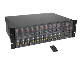 OMNITRONIC RM-1422FXA USB Rack-Power-Mixer