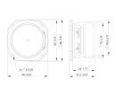 LAVOCE FSF030.70-16 3 Zoll  Breitbandlautsprecher, Ferrit, Stahlkorb