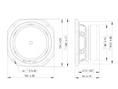 LAVOCE FSF041.00-16 4 Zoll  Breitbandlautsprecher, Ferrit, Stahlkorb