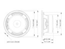 LAVOCE WSF061.52-16 6,5 Zoll  Woofer, Ferrit, Stahlkorb