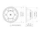 LAVOCE SAF184.05 18" Subwoofer Ferrite Magnet Aluminium Basket Driver