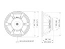 LAVOCE SAF184.05 18" Subwoofer Ferrite Magnet, Aluminium Basket Driver