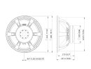 LAVOCE SAF184.03-4 18" Subwoofer Ferrite Magnet Aluminium Basket Driver