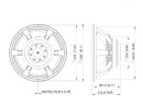 LAVOCE SAF184.50 18" Subwoofer Ferrite Magnet Aluminium Basket Driver