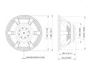 LAVOCE SAF184.50 18" Subwoofer Ferrite Magnet, Aluminium Basket Driver