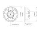 LAVOCE SAN184.50 18" Subwoofer Neodyme Magnet Aluminium Basket Driver