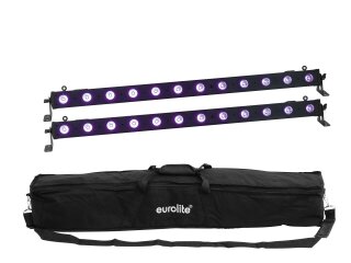 EUROLITE Set 2x LED BAR-12 UV Bar + Soft Bag