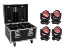 EUROLITE Set 4x LED TMH-X4 Moving-Head Wash Zoom + EU...