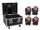 EUROLITE Set 4x LED TMH-X4 Moving Head Wash Zoom + EU Case with wheels