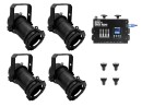 EUROLITE Set 4x PAR-16 Spot sw dim2warm + EDX-4 DMX RDM...