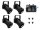 EUROLITE Set 4x PAR-16 Spot bk dim2warm + EDX-4 DMX RDM LED Dimmer Pack