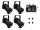 EUROLITE Set 4x PAR-16 Spot bk dim2warm + EDX-4 DMX RDM LED Dimmer pack