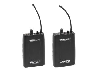 OMNITRONIC Set WMT-2M UHF Transmitter + WMR-2M UHF Receiver