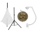 EUROLITE Set Mirror ball 30cm gold with stand and tripod...