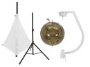 EUROLITE Set Mirror ball 30cm gold with stand and tripod...