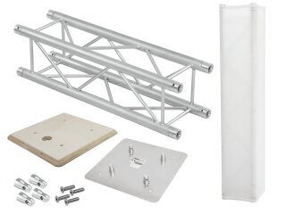 ALUTRUSS Set QUADLOCK Truss stand 100cm + Wooden panel