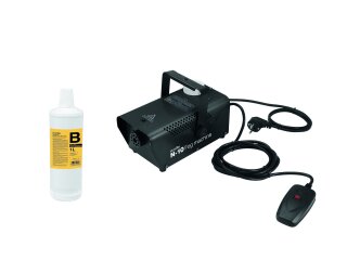 EUROLITE Set N-10 black + B2D Basic smoke fluid 1l