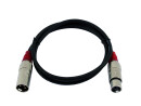 OMNITRONIC XLR cable 3pin 1.5m bk/rd