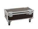ROADINGER Flightcase 4x Audience Blinder 2x100W with wheels
