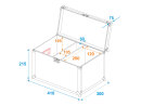 ROADINGER Flightcase 2 x LED CBB-2 COB Leiste