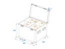 ROADINGER Flightcase 4x LED Theatre COB 100 series with wheels