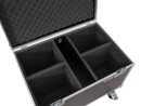 ROADINGER Flightcase 4x LED Theatre COB 200 series, with wheels