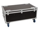 ROADINGER Flightcase 8x LED IP PAR 7x8W QCL/7x9W SCL with wheels