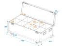 ROADINGER Flightcase 8x LED IP PAR 12x8W QCL/12x9 SQL Spot with wheels