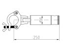 ALUTRUSS CORS-25 Corner Brace 25cm Adaptor