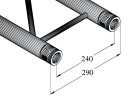 ALUTRUSS BILOCK BQ2-S290 2-Punkt-Traverse sw