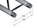 ALUTRUSS BILOCK BQ2-S2000 2-Punkt-Traverse sw