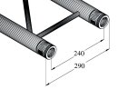 ALUTRUSS BILOCK BQ2-S3000 2-Punkt-Traverse sw