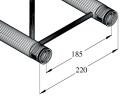 ALUTRUSS DECOLOCK DQ2-S200 2-way cross beam bk