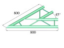 ALUTRUSS DECOLOCK DQ2-SPAC19H 2-Weg Ecke 45° sw