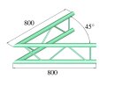 ALUTRUSS DECOLOCK DQ2-SPAC19V 2-Weg Ecke 45° sw