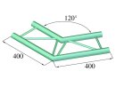 ALUTRUSS DECOLOCK DQ2-SPAC22H 2-Weg Ecke 120° sw