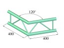 ALUTRUSS DECOLOCK DQ2-SPAC22V 2-Weg Ecke 120° sw