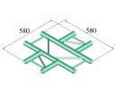 ALUTRUSS DECOLOCK DQ2-SPAC41H 4-Weg Kreuz sw