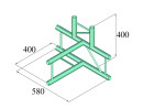 ALUTRUSS DECOLOCK DQ2-SPAT42V 4-Weg T-Stück sw