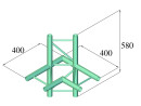 ALUTRUSS DECOLOCK DQ2-SPAC44H 4-Weg Ecke sw